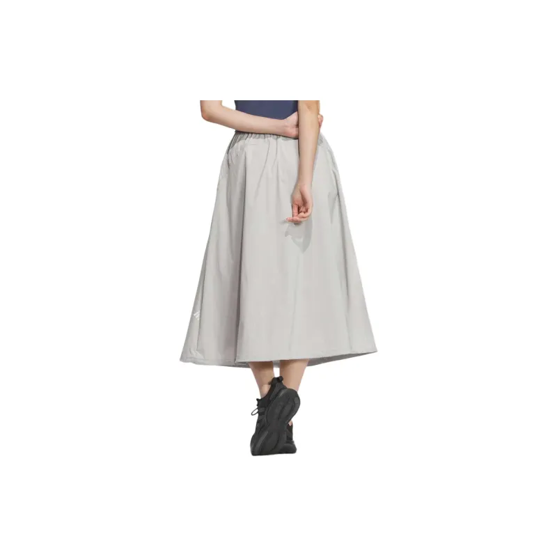 Adidas VOLUME SKIRT Casual Long Skirt Women's Light Gray-2