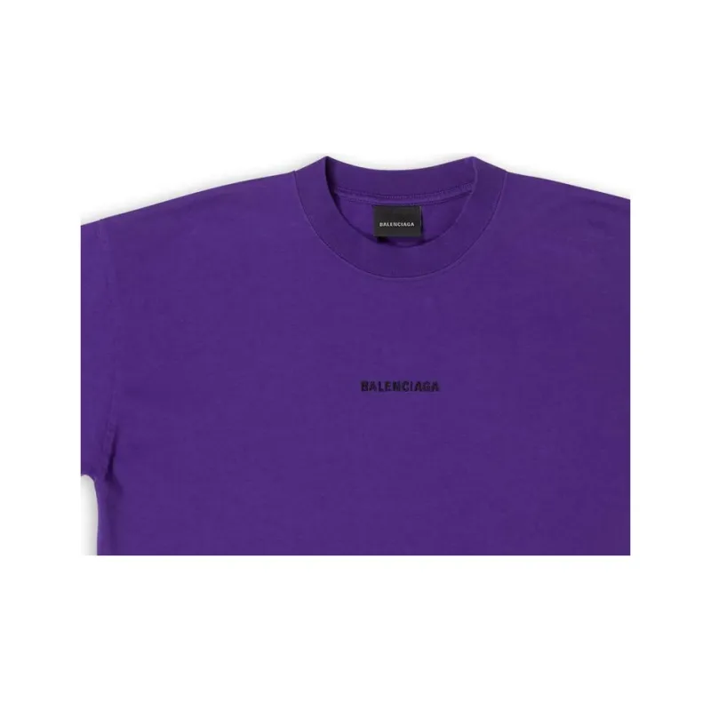 Balenciaga Logo print Cotton T shirt-4