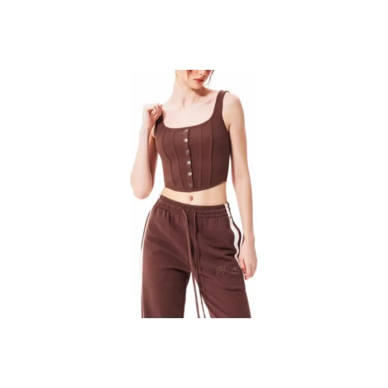 Ed Hardy FW24 Tank Tops Women's Ice Mocha Brown-4
