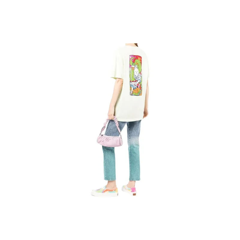 RIPNDIP SS22 Fitted Straight Short-Sleeved T-Shirt Women's Light Yellow-2