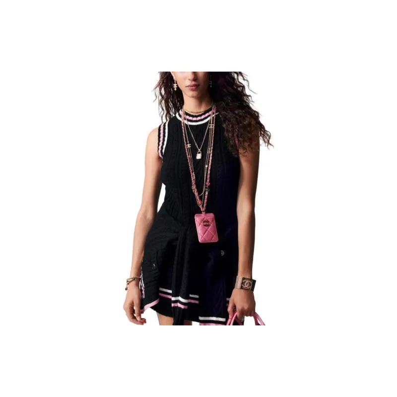 CHANEL SS23 Sleeveless Dress Women's Black-1