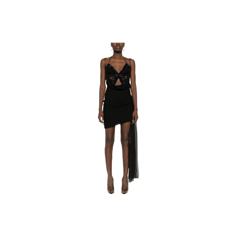 Blumarine Butterfly-motif Silk Dress-1