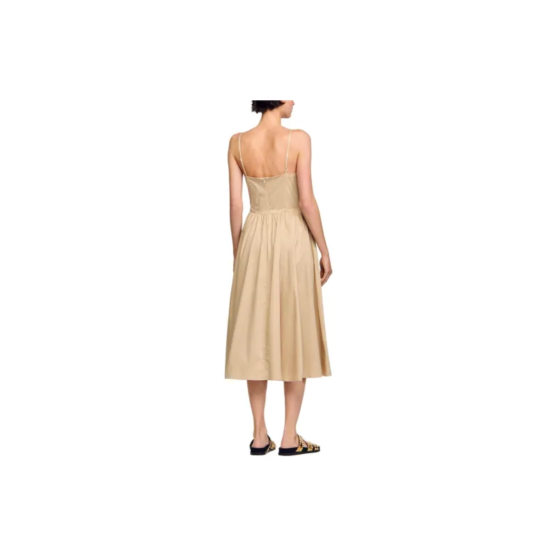 Sandro Slip Dresses Women's Light Brown-2