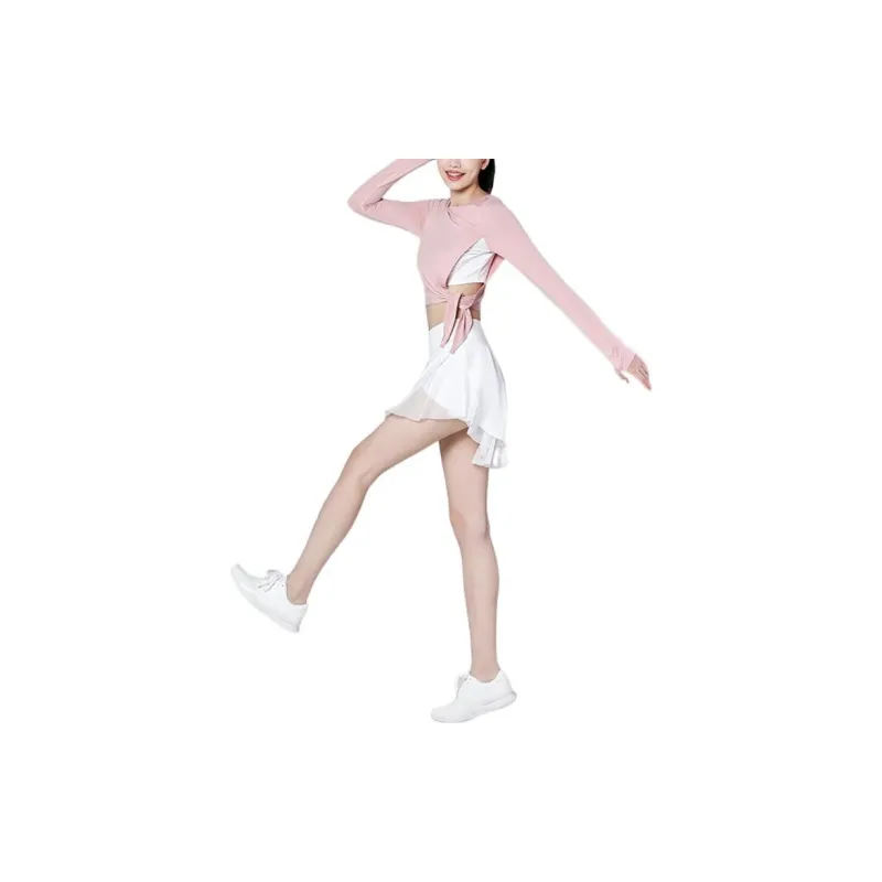 Sumday Athletics Long Sleeved T Shirt Women's Pink-1