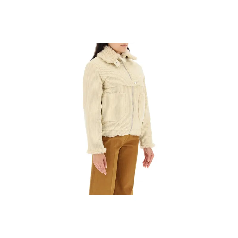 KENZO Parka Coats Women's Beige-2
