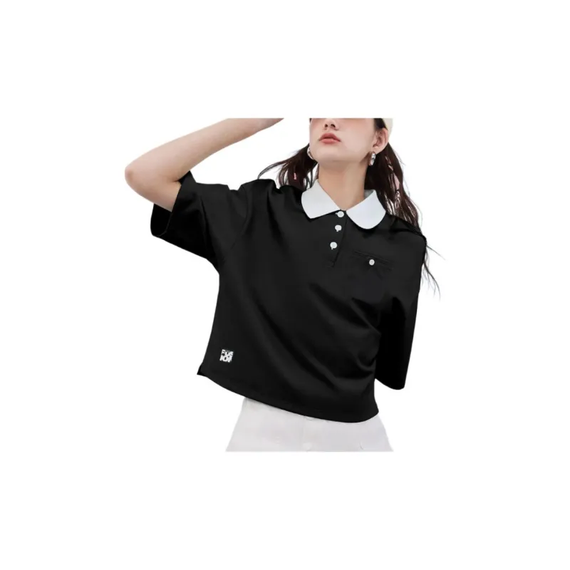 FILA FUSION Polo Shirt Women's Jet Black-2