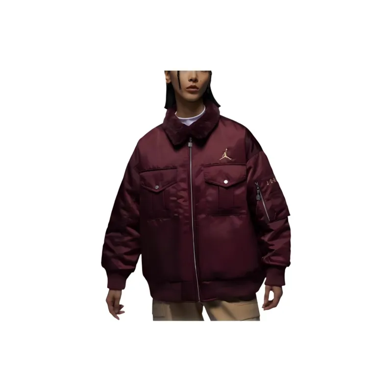 Jordan Jackets Women's Burgundy-2