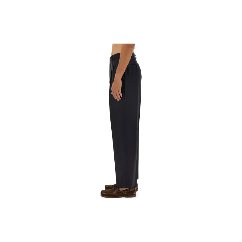 ETRO Pleated Straight Leg Trousers-2