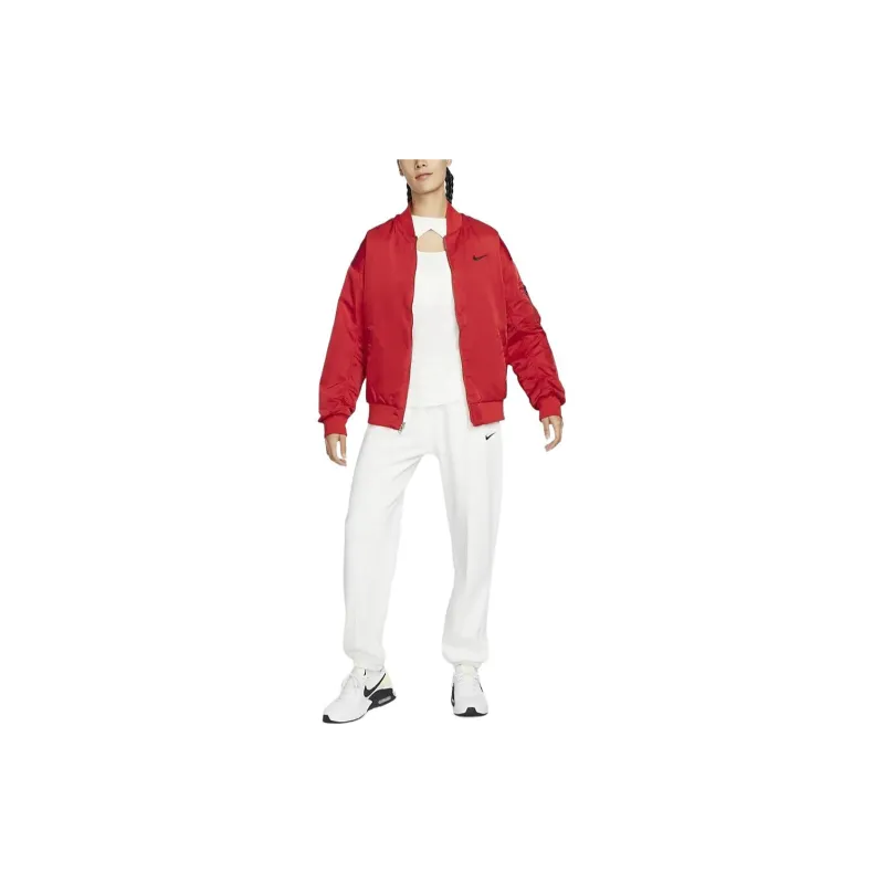 Nike Sportswear Baseball Jacket Women's Red-4