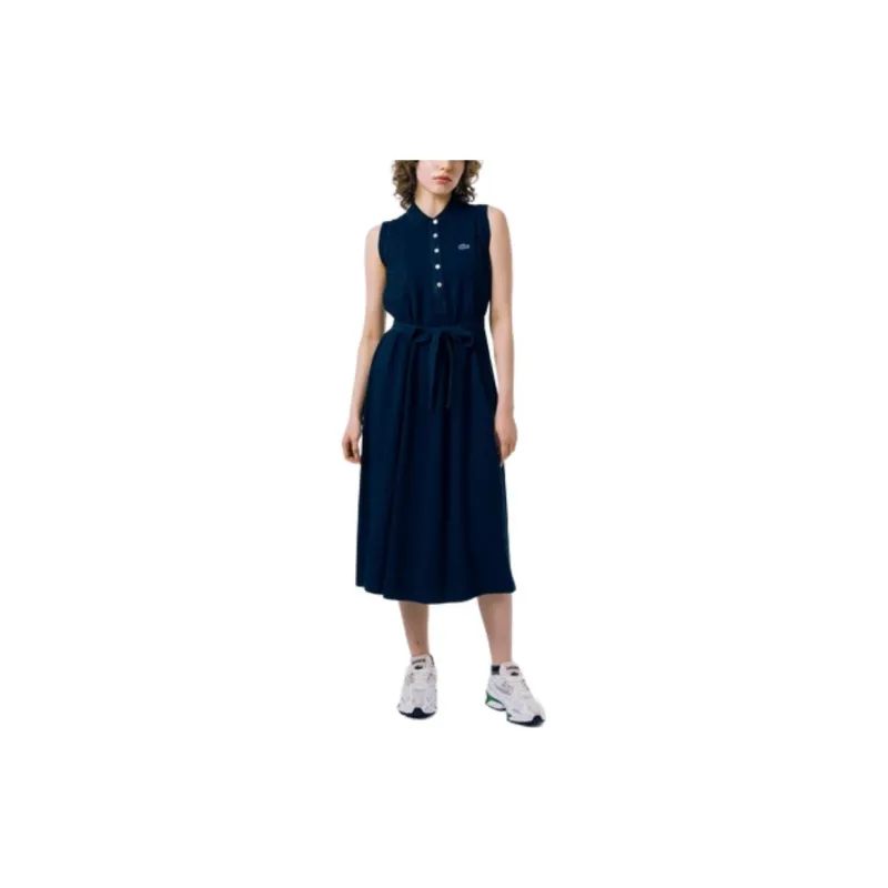 LACOSTE Sleeveless Dress Women's Blue-2