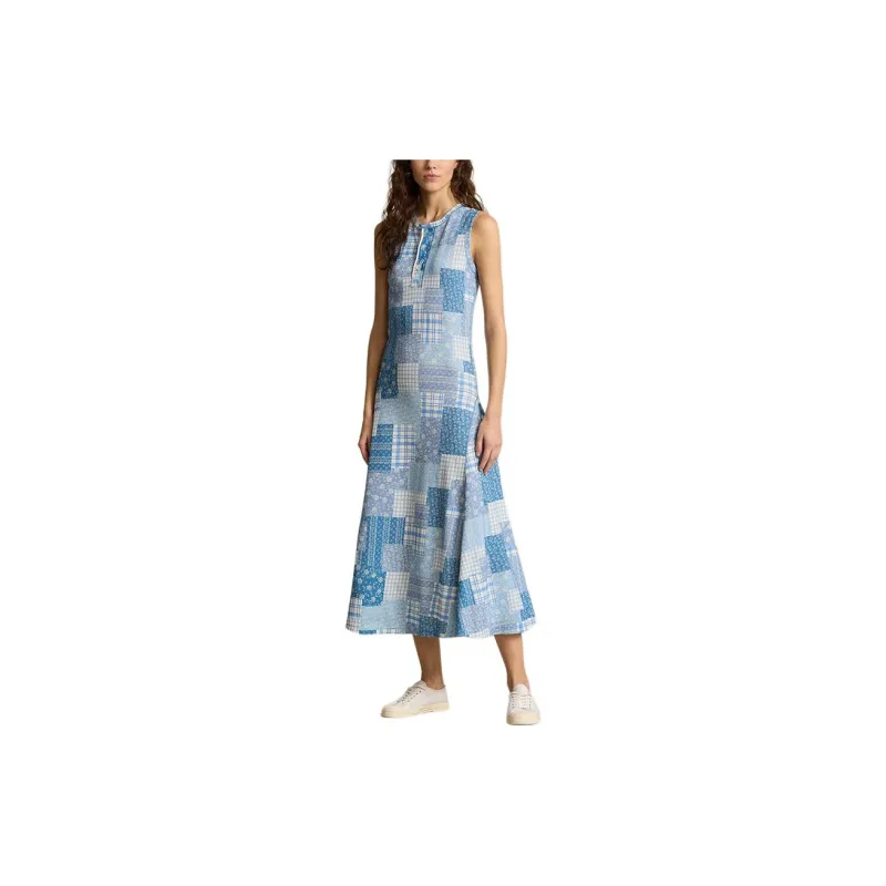 Polo Ralph Lauren SS24 Sleeveless Dress Women's Multicolor-1