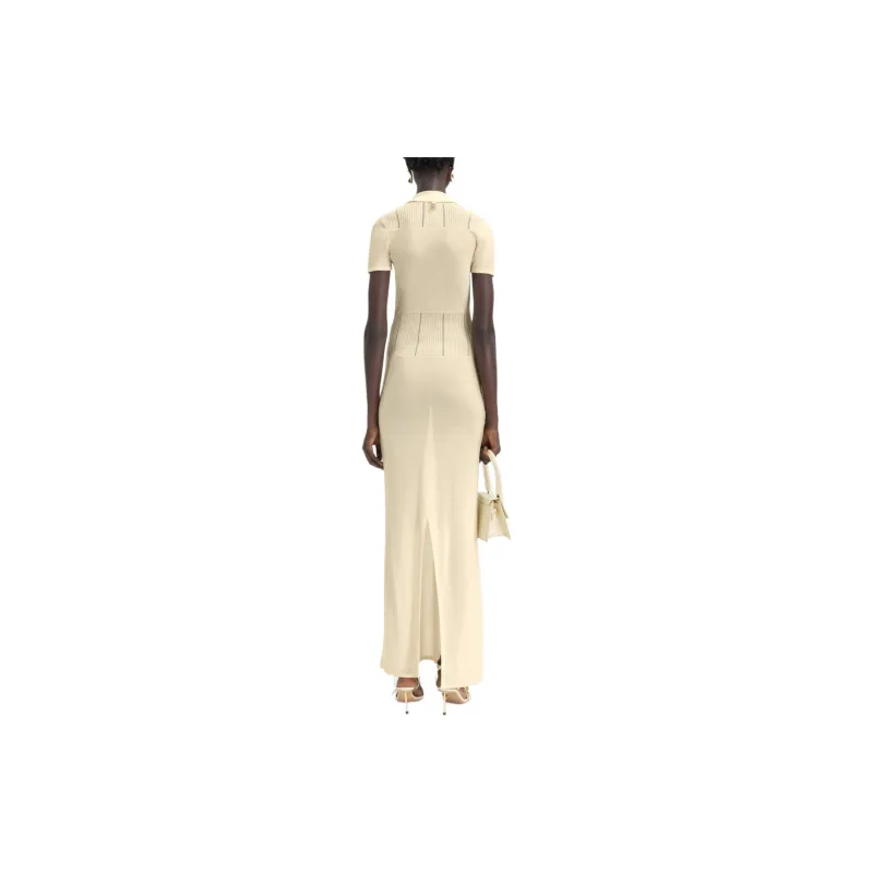 Jacquemus Short Sleeved Dress Women's Light Yellow-2