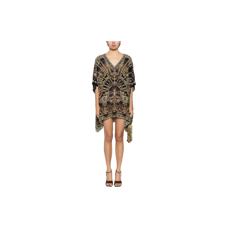 Camilla Graphic-print Kaftan Dress-2