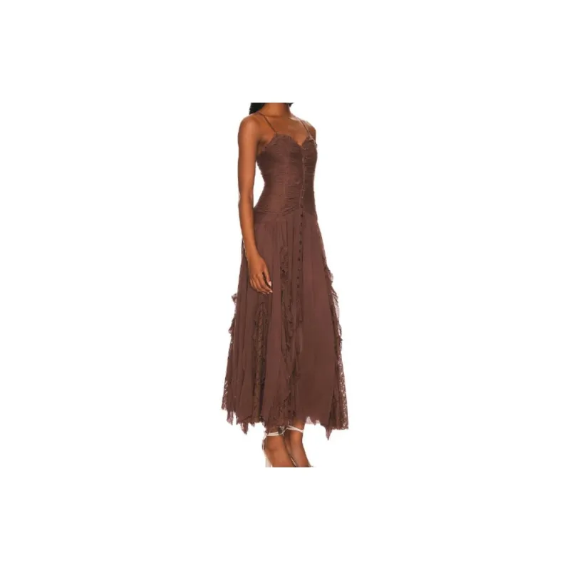FREE PEOPLE Sleeveless Dresses Women's Chocolate-1