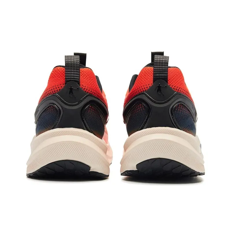 QIAODAN Wear Resistant Slip Resistant Low Top Casual Running Shoes Men's Orange Black-2