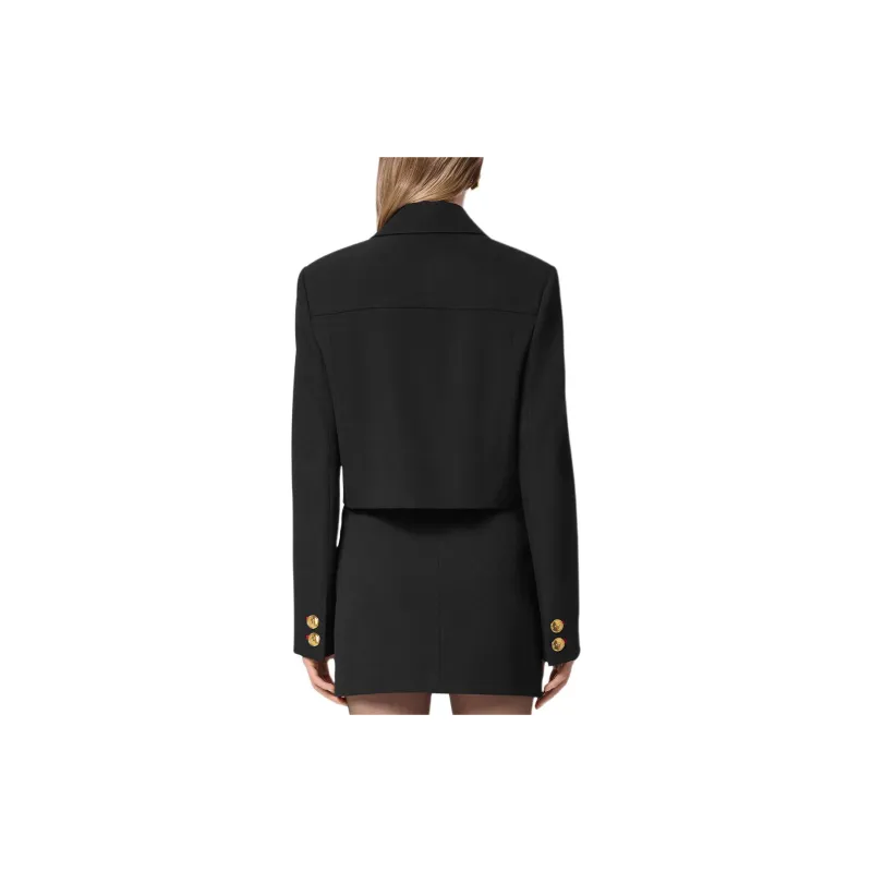 VERSACE Button Up Cropped Blazer-3