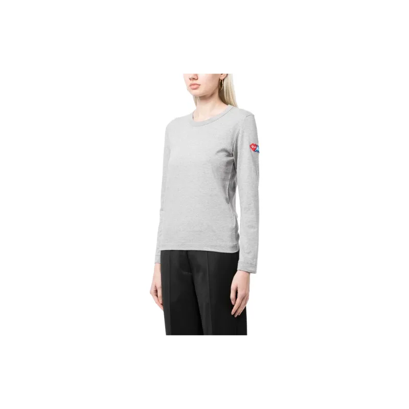 CDG T Shirts Women's Gray-2