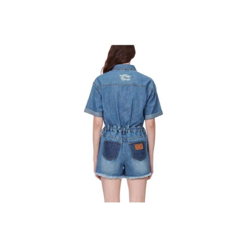 EVISU Denim Shorts Women's Denim Blue-3