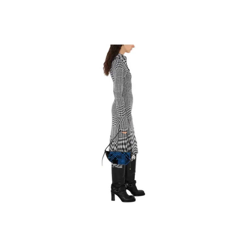 Burberry Turtleneck Asymmetric Midi Dress-4
