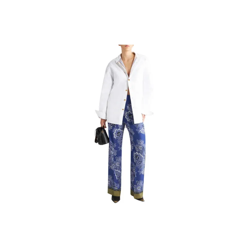 ETRO Bandana Print Straight Leg Trousers-3