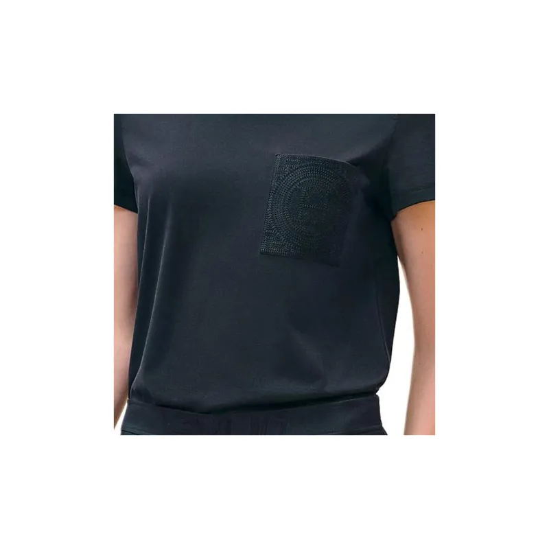 HERMES Regular T Shirt Women's Black Blue-5