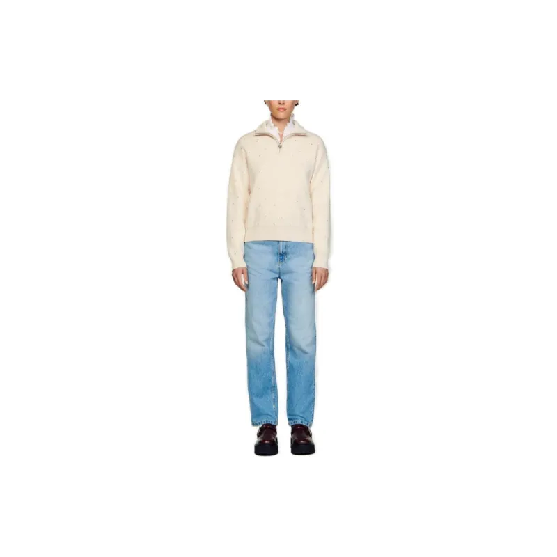 Sandro Sweater Women's Light Brown-1