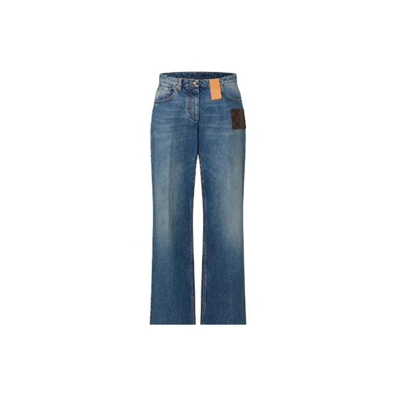 LOUIS VUITTON Jeans Women's Blue-4