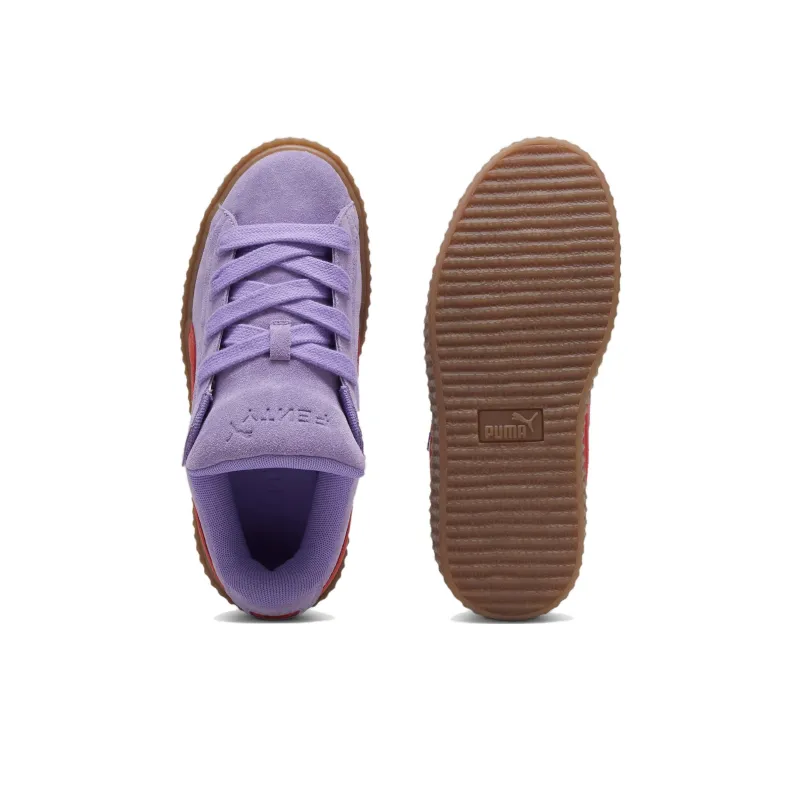 FENTY x PUMA Rihanna Fenty Creeper Phatty Abrasion Resistant Low Top Kids' Skateboarding Shoes Fuchsia Teenagers-3