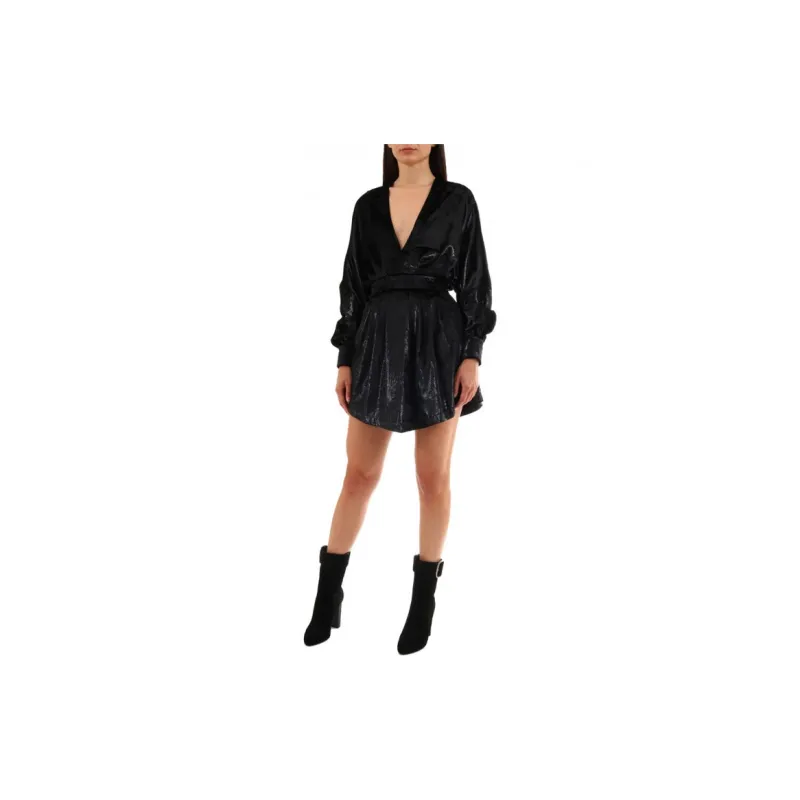 BALMAIN Long Sleeved Dresses Women's Black-2