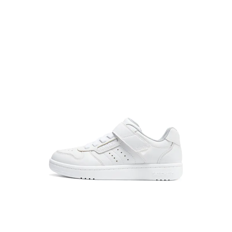 Skechers Anti Slip Wear Resistant Low Top Kids' Skateboarding Shoes White Kids'-0