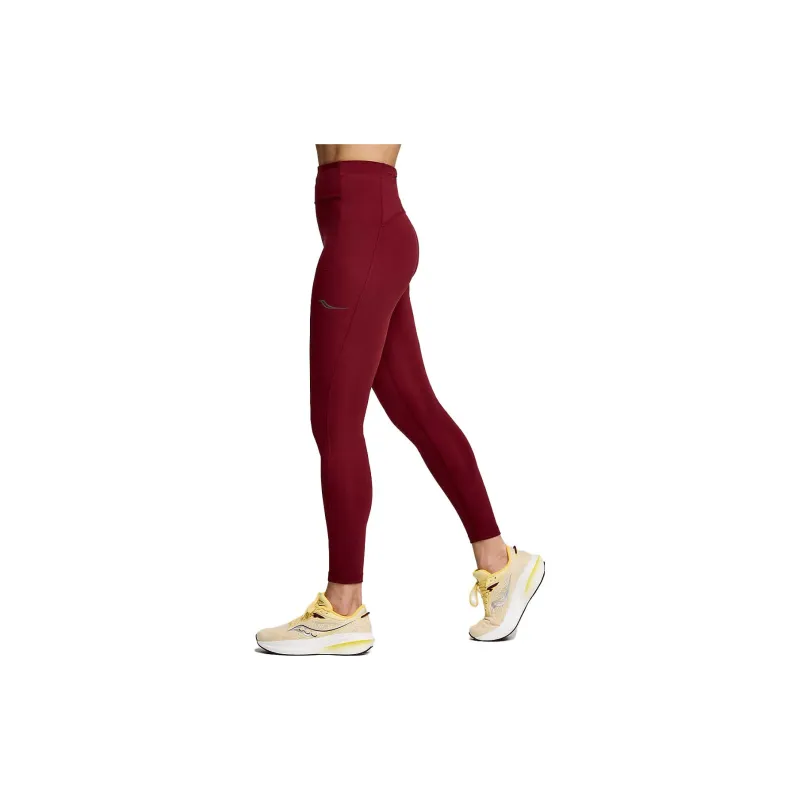 Saucony Fortify 7/8 Tight Casual Pants Women's Red-1