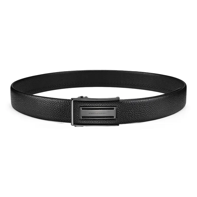 ROBERTA DI CAMERINO Cow Leather Belts Men's Black 3.5cm Greeting Card Writing And Photo Printing Service-6