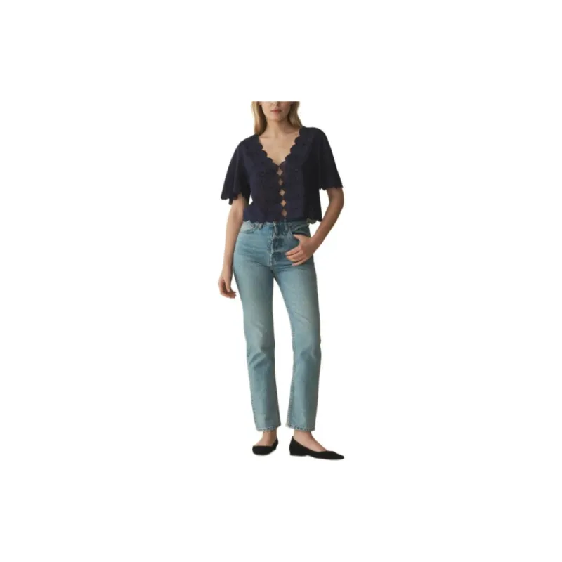 DOEN KACY TOP Shirt Women's Marine Blue-1