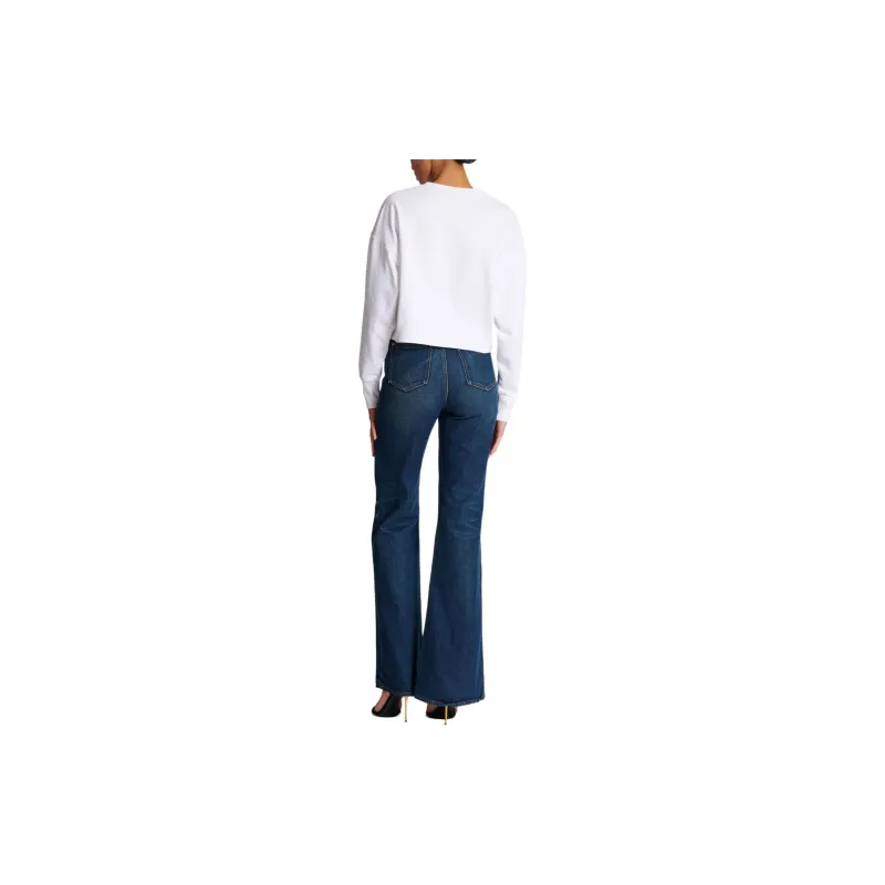BALMAIN Drop Shoulder Logo Printed Sweatshirt-3