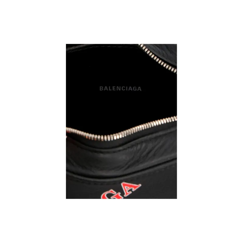 Balenciaga Everyday Cow Leather Crossbody Bag One Shoulder Handbag Women's Black-4