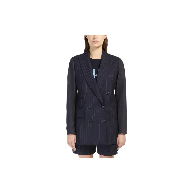 MaxMara Business Suit Coat Women's Blue-2