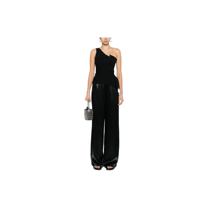Ferragamo Wide leg Satin Trousers-1