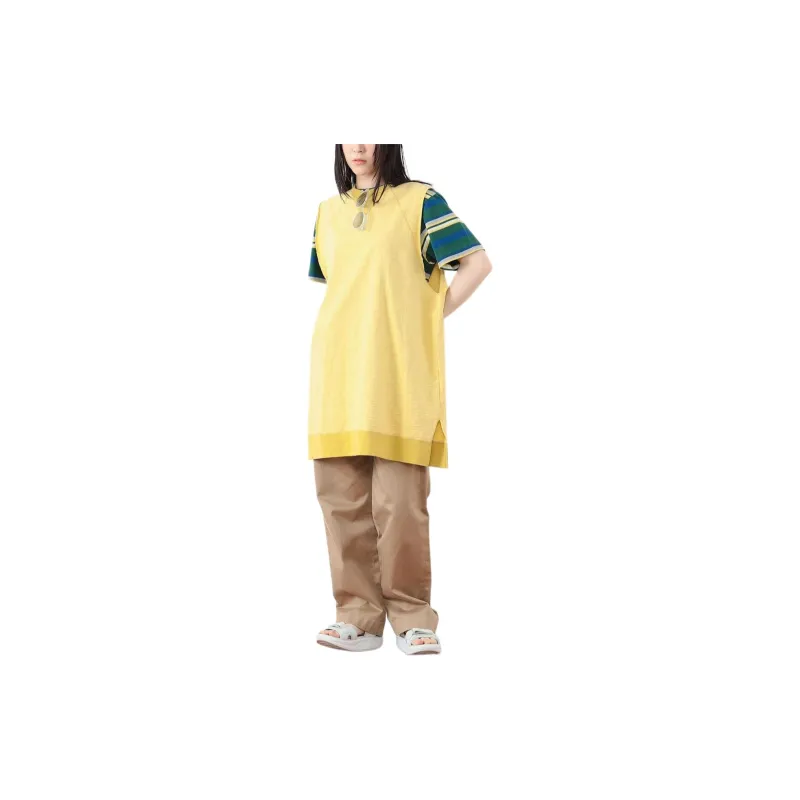 Beams Sleeveless Dress Women's Mustard-2