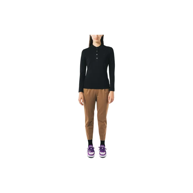 LACOSTE Stretch-cotton Polo Top-1