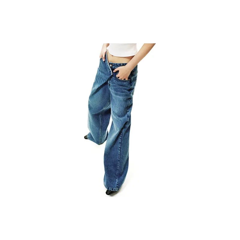 CALVINLUO Jeans 011 Women's Blue-4