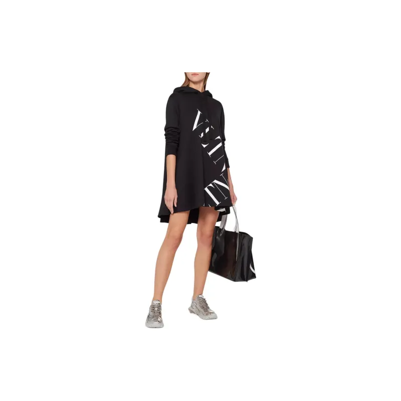 Valentino Long Sleeved Dresses Women's Black-1