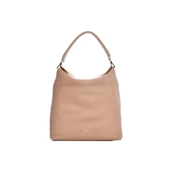 Burberry Leather Hobo Bag Shoulder Bag Handbag Women's Nude