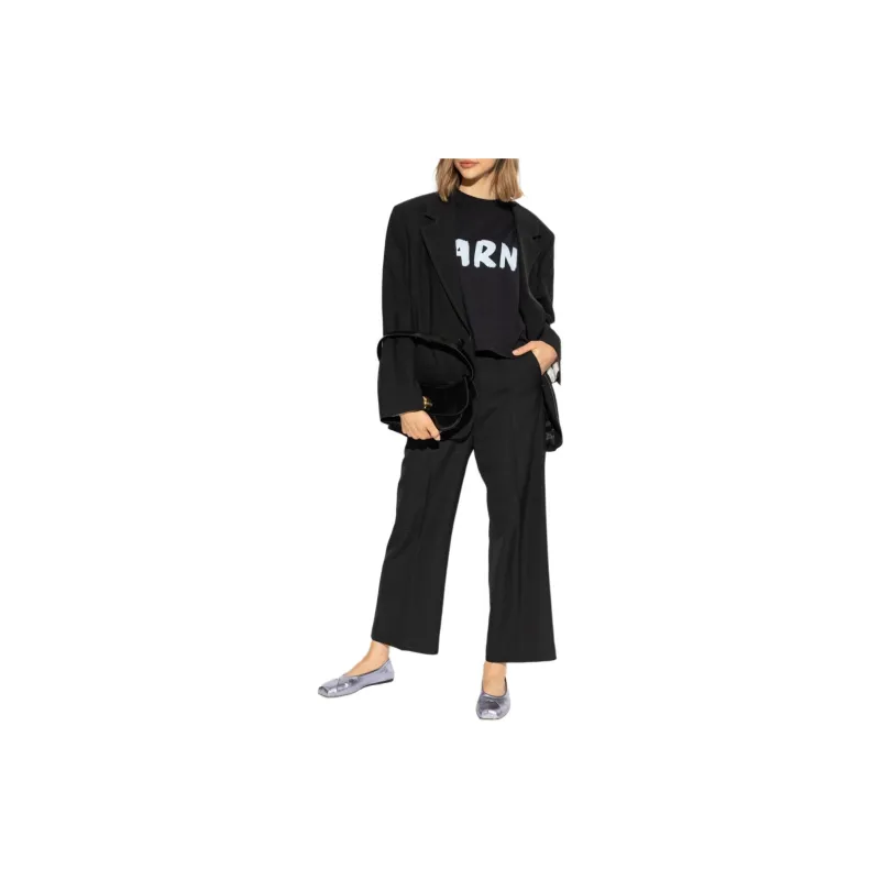 MARNI Logo print Cotton T shirt-1