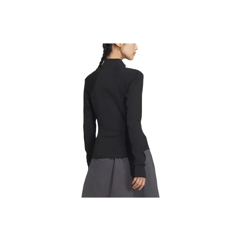 Adidas TECH SLIM KNIT JACKET Jacket Women's Black-2