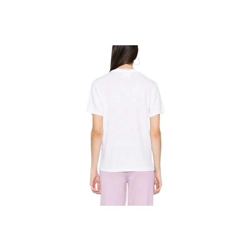 ISABEL MARANT ETOILE Zewel Logo Printed Crewneck T Shirt-3