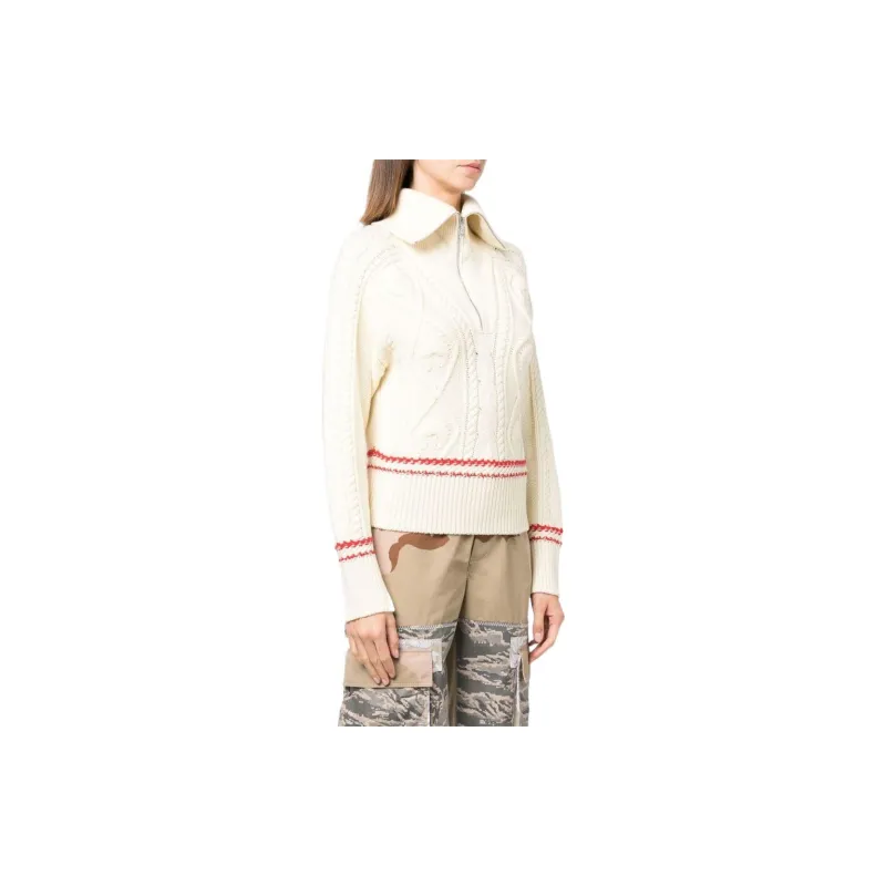 Marine Serre Sweaters Women's Ecru-3