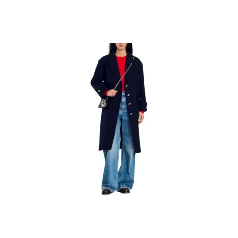 Sandro Single breasted Coat-2