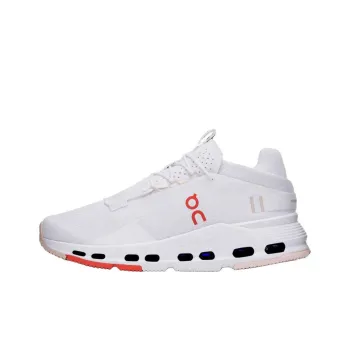On Cloudnova 2 Anti Slip Wear Resistant Low Top Running Shoes Women's White