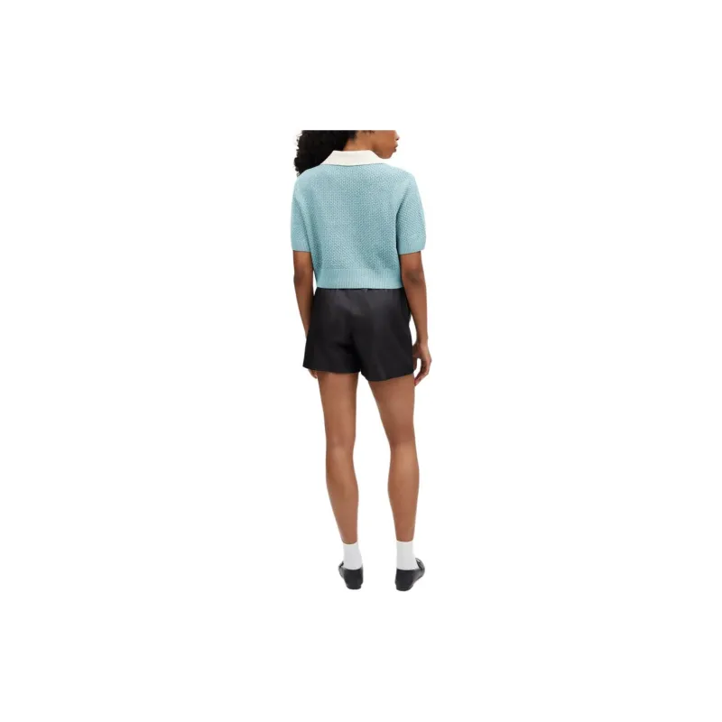 COACH SS24 Polo Shirt Women's Blue-2