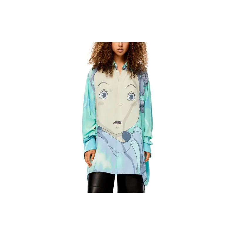 LOEWE Spirited Away Shirts Women's Blue-2